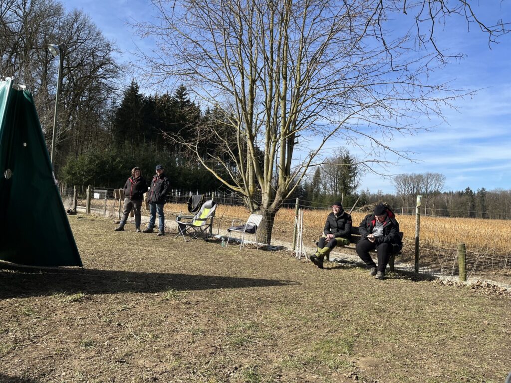 Zuschauer am Trainingsgelände